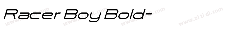 Racer Boy Bold字体转换